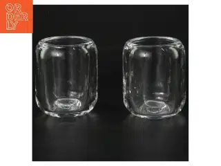 Glas lysestager fra Eva Solo (str. Ø 6 cm højde 8 cm)