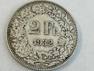2 Francs Switzerland 1932
