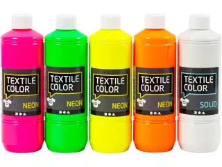 Textile Color, ass. farver, 5x500ml/ 1 pk.