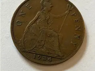 One Penny 1934 England