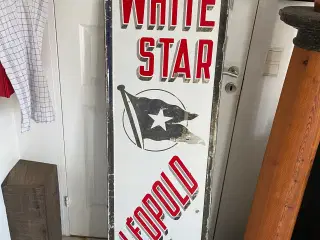 Emaljeskilt "White Star"