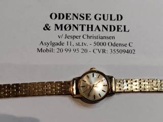 Omega dameur af guld, 14k, 14,8 cm