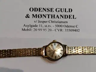 Omega dameur af guld, 14k, 14,8 cm