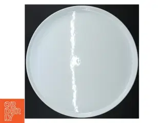 Stor rund hvid kage/tapastallerken fra IKEA (str. Ø 37 cm)