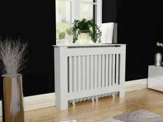 Radiatorskjuler i MDF 112 cm hvid