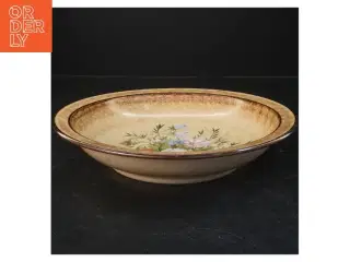 Flot keramik skål med blomsterprint (str. Ø 26 cm)
