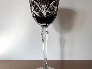 Bøhmisk krystal rødvinsglas