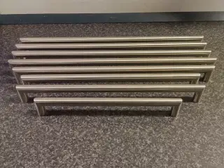 Rustfri børstet stålgreb