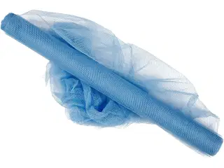 Tyl, B: 50 cm, lyseblå, 5m/ 1 rl.
