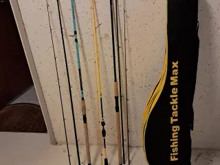 Fiskestænger plus taske 