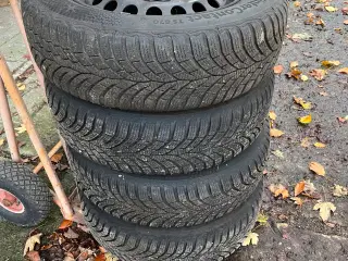 Continental vinterdæk på fælg VW, SEAT, Skoda