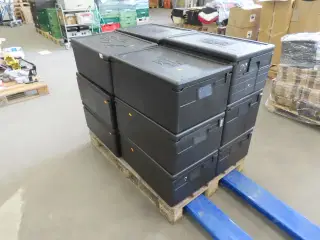 12 stk. Termokasser med låg til fødevaretransport