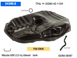 Nye Mazda 626 GB-GC (78-87) tanke m.m.