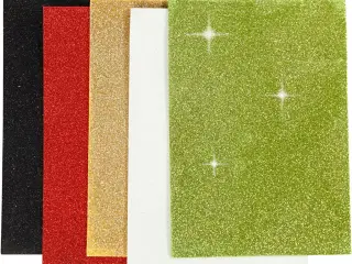 Mosgummi, A5, ark 148x210 mm, tykkelse 2 mm, ass. farver, 5ark/ 1 pk.