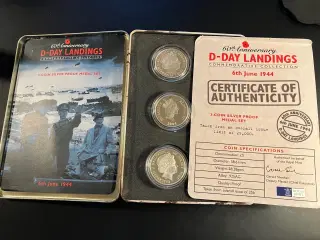 D-Day Landing Coin set - 92,% silver