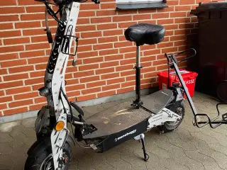 Golfscooter(monobuggy) samt stativ hertil