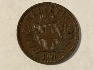 2 Rappen Switzerland 1907