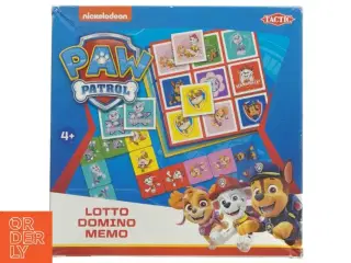 Paw Patrol Lotto Domino Memo spil fra Tactic (str. 22x22 cm)