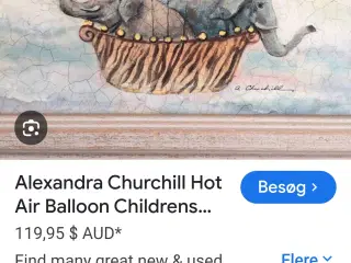 FLOT SJÆLDENT LITOGRAFI AF ALEXANDRA CHURCHILL