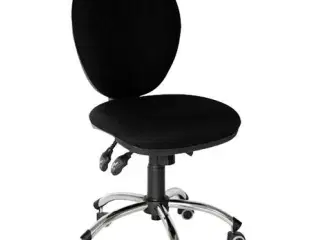 Kontorstole Marseille sort/krom – 4 stk.