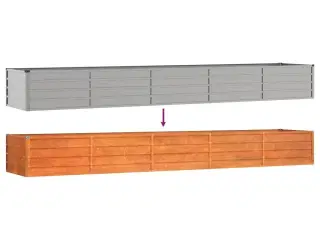 Højbed 400x80x45 cm cortenstål rustfarvet