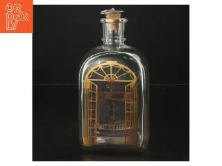 Ny gammel klukflaske fra holmegaard med korkprop (str. 20 cm)