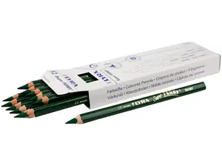 Super Ferby 1 farveblyanter, L: 18 cm, mine 6,25 mm, grøn, 12stk./ 1 pk.