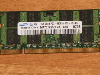 RAM, 1 stk. a 1 Gb