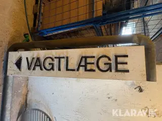 Lysskilt “vagtlæge"