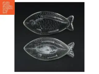 Fiskefade af glas (str. 22 cm)