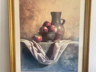 2 fine billedrammer i guld farve Mål : 69 x 99 cm