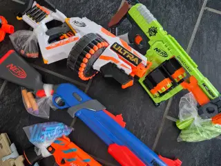Nerf gun samling