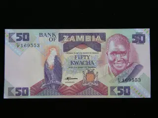 Zambia  50 Kwacha (1986-88)  P28  Unc.