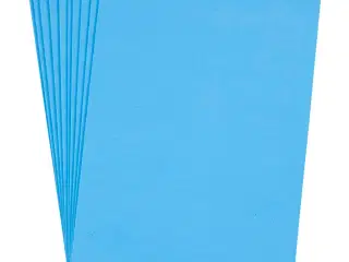 Lyseblå Mosgummi A4, 10 ark, 2 mm tykkelse
