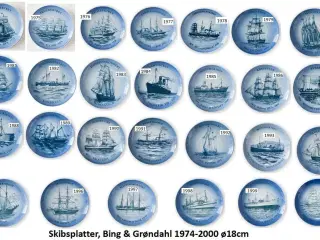 Skibsplatter, Marineplatter, Bing & Grøndahl
