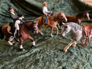 Schleich heste m. ryttere