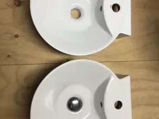 Håndvaske 2 stk. flotte runde