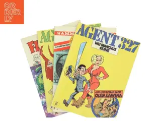 4 tegneserier bl.a. Agent 327: Wu Manchus øjne (Bog)