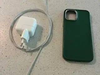 Adapter 12 w samt kabel og cover til IPhone 12.