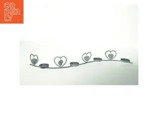 Metallysestage med hjerter (str. 61 cm)