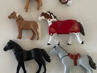 5 stk. forskellige Playmobil heste 