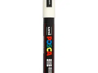 Posca Tusch, PC-5M, streg 2,5 mm, medium, hvid, 1 stk.