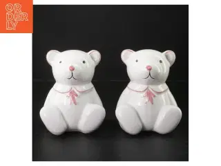 Keramik sparegris sæt (str. H. 14,5 cm)