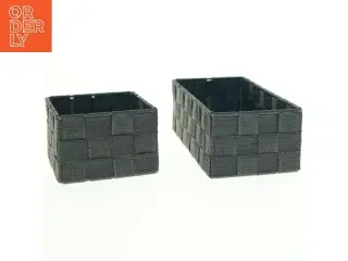 Flettede opbevaringskurve (str. 12 x 12 x 8 cm og 24 x 12 x 8 cm)