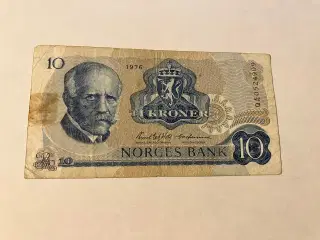 10 Kroner Norge 1976