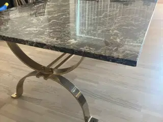 Sofabord m/ marmor bordplade