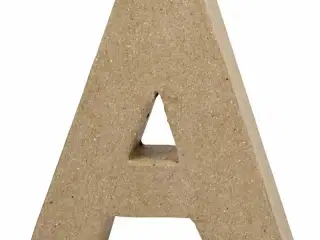 Håndlavet Papmaché Bogstav A - 10 cm Dekoration