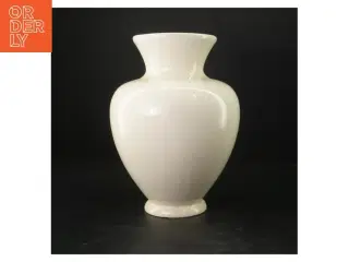 Råhvid vase (str. Ø 13 cm længde 28 cm)