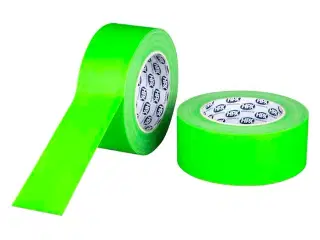 Gaffatape fluo grøn, 50mm x 25m