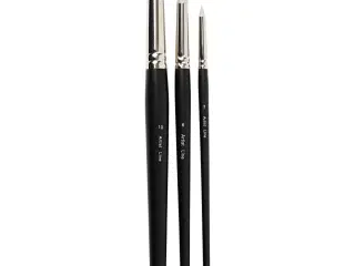 Artist Line Pensel, 2+6+10, L: 19-25 cm, B: 6+10+15 mm, flad,rund, 3stk./ 1 pk.